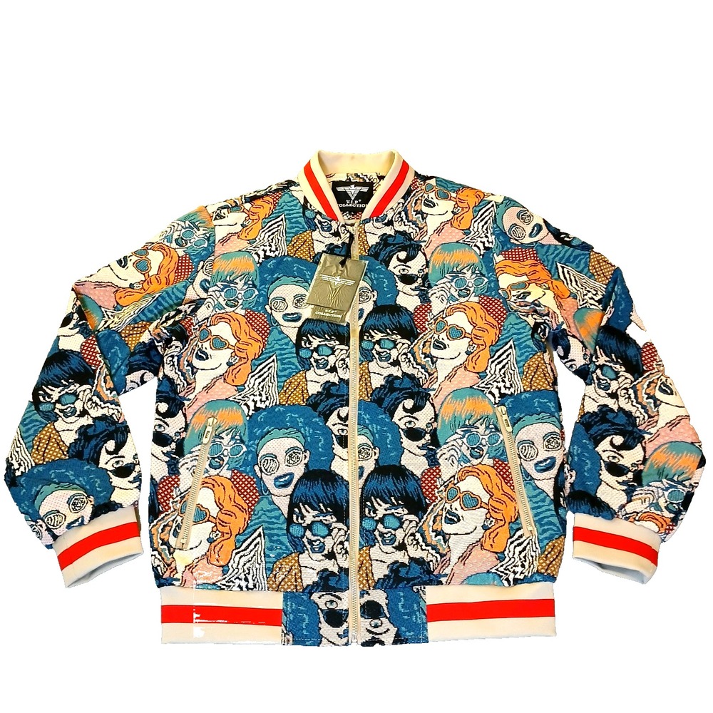 V.I.P. Collection Men's Multi Faces Jacket Size XL Amazing Fashion Jacket